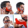 Иновативен гребен-шаблон за оформяне на брада мустаци и бакенбарди, снимка 1