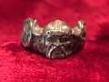 Масивен сребърен пръстен на германската SS дивизия Wiking, снимка 2