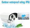 Full HD 1.3/2/3 Mегапикселова Onvif 2.4 IR-Cut P2P 2 ARRAY IP66 Водоустойчива IP Камера H.265/H.265Х, снимка 3