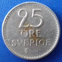 Монета Швеция 25 Йоре 1973 г., снимка 1 - Нумизматика и бонистика - 20955167