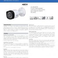 DAHUA HAC-HFW1000R 1 Мегапикселова Булет 4в1 Камера с HDCVI, AHD, HDTVI или Аналогов режим , снимка 2 - HD камери - 20512673