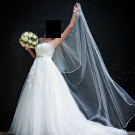 Дизайнерска булчинска рокля San Patrick (Pronovias) , снимка 2 - Сватбени рокли - 11139956