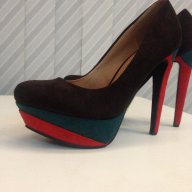 Елегантни дамски обувки на платформа, снимка 5 - Дамски обувки на ток - 13962186
