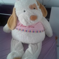 голяма плюшена играчка- куче жълто с розова блузка ,височина 110 см ,50 лв, снимка 2 - Плюшени играчки - 23756569