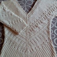Страхотен мрежест пуловер-"Handknit", снимка 4 - Блузи с дълъг ръкав и пуловери - 16016146