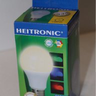 LED кръгла, мат крушка с променящ се цвят, нова, немска HEITRONIC, внос от Германия, снимка 2 - Крушки - 16668233