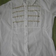 Дамска бяла блуза Modelisa размер M, снимка 2 - Блузи с дълъг ръкав и пуловери - 8879069