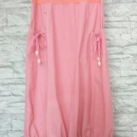 Красива ленена пола в розово, снимка 4 - Поли - 25044693