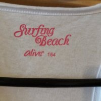 Дам.топ-"Surfing beach"-/памук+полиест./,цвят-бял. Закупен от Германия., снимка 3 - Корсети, бюстиета, топове - 22994837