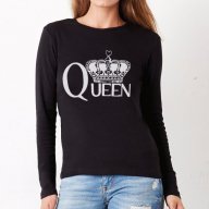 ТОП 2018! QUEEN FASHION дамски топ с актуален принт! Създай модел с Твой дизайн, свържи се нас!, снимка 1 - Блузи с дълъг ръкав и пуловери - 15652040