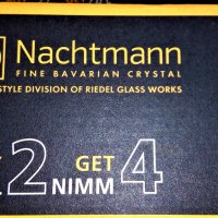 Aspen к-т 4 чаши Nachtmann 309ml - оловен кристал - в красива опаков , снимка 7 - Чаши - 20302606