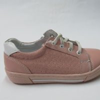 Детски спортни обувки PONKI естествена кожа в цвят пудра 26/30, снимка 2 - Детски маратонки - 20675351