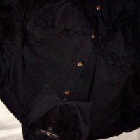 Черна дамска риза Elisabetta Franchi, снимка 2 - Ризи - 21116784
