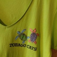 Дам.тениска-"100% Girls"-/памук/-гущерово зелена. Закупена от Италия., снимка 4 - Тениски - 21961913