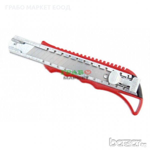 Професионален макетен нож с метален водач и ергономична дръжка. Надежден механизъм за фиксиране на о, снимка 1