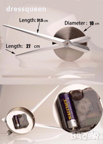 4702 3D стенен часовник с Арабски цифри, снимка 6 - Други - 25072743