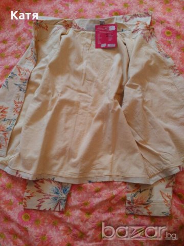 Ново шарено яке, тип дънково, памучно, XL, L, шарено, цветя, снимка 2 - Якета - 19642455