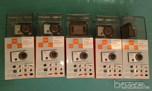 ПРОМО!!! Екшън камера DENVER AC 5000W MK2 - Full HD WIFI - Нови с гаранция!, снимка 5 - Камери - 18422257