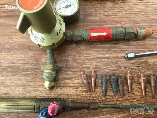 Златарска горелка , газ редуцир винтил , кислород редуцир винтил, клапан обратен удар, снимка 4 - Други инструменти - 26195743