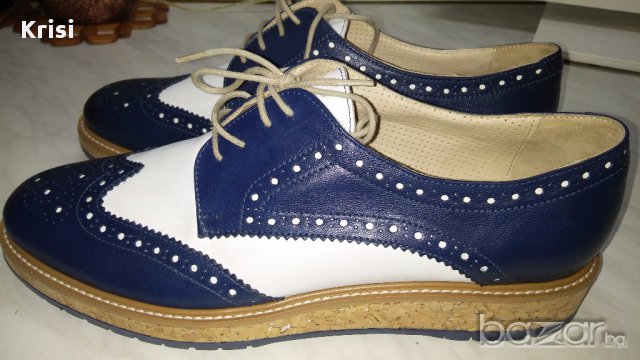 Обувки естествена кожа, снимка 1 - Дамски ежедневни обувки - 17812915