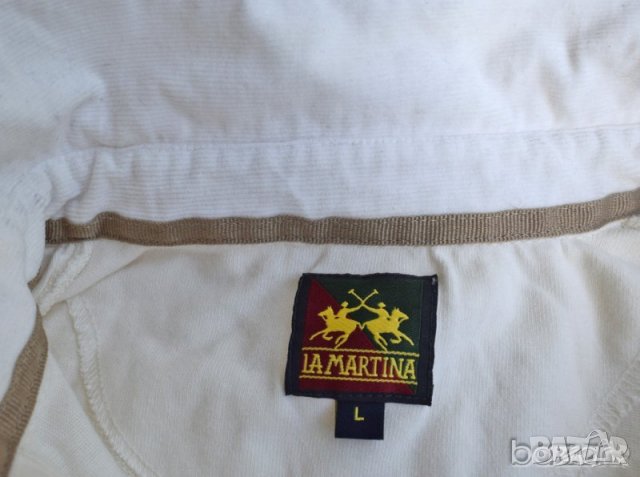 La Martina мъжка фланела риза поло с бродерия, снимка 4 - Тениски - 23444485