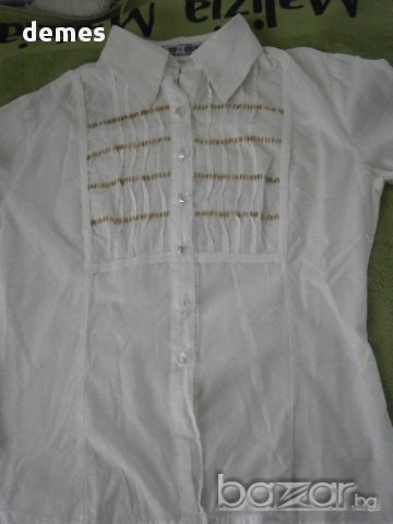 Дамска бяла блуза Modelisa размер M, снимка 2 - Блузи с дълъг ръкав и пуловери - 8879069
