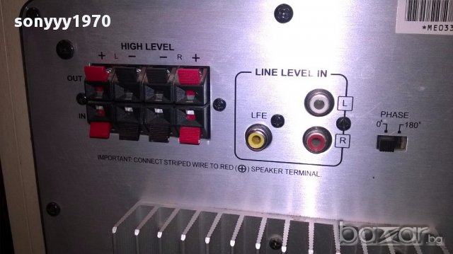 Jbl scssub-active subwoofer 200watts-46/36/26см-внос швеицария, снимка 12 - Ресийвъри, усилватели, смесителни пултове - 14240121