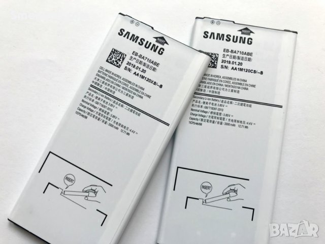 Батерия за Samsung Galaxy A7 A710 EB-BA710ABE, снимка 3 - Оригинални батерии - 26027706