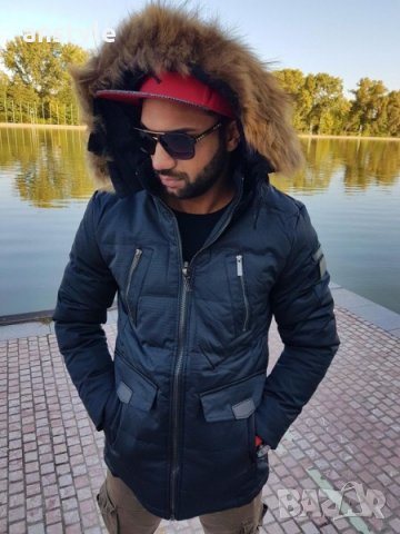 ЛИКВИДАЦИЯ мъжки якета с естествен косъм, снимка 2 - Якета - 25653020