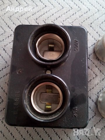 Старо гнездо за предпазител,предпазители, снимка 7 - Антикварни и старинни предмети - 23967591