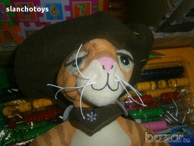 Котарака с чизми ,29см, снимка 2 - Плюшени играчки - 12044359