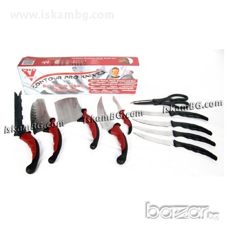Комплект Contour Pro Knives от 9 ножа + ножица + магнитна стойка, снимка 4 - Други - 13565888