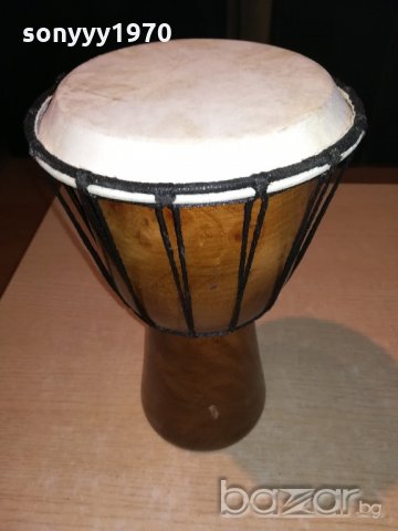 дървена тарамбука с оплетка-внос швеицария-30х17см, снимка 7 - Ударни инструменти - 20249922