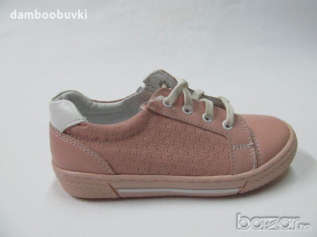 Детски спортни обувки PONKI естествена кожа в цвят пудра 26/30, снимка 2 - Детски маратонки - 20675351