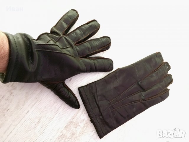 Ръкавици естественна кожа, снимка 3 - Шапки - 25203047
