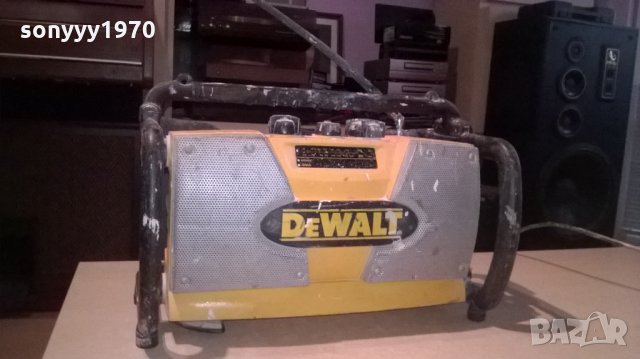 dewalt-made in germany-строително радио-внос англия, снимка 5 - Ресийвъри, усилватели, смесителни пултове - 23429379