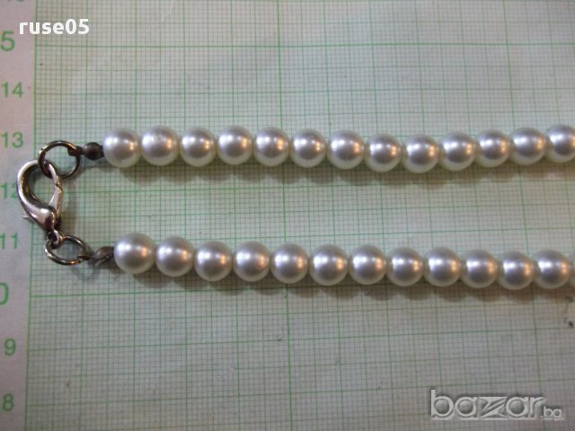 Гердан от изкуствени перли - 1, снимка 3 - Колиета, медальони, синджири - 17500994