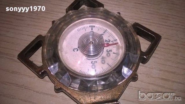 Руски-ретро термометър-метален 22х10см, снимка 10 - Антикварни и старинни предмети - 17776552