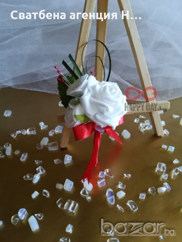 Сватбена бутониера за ревер Ивета, снимка 3 - Кетъринг - 18689359