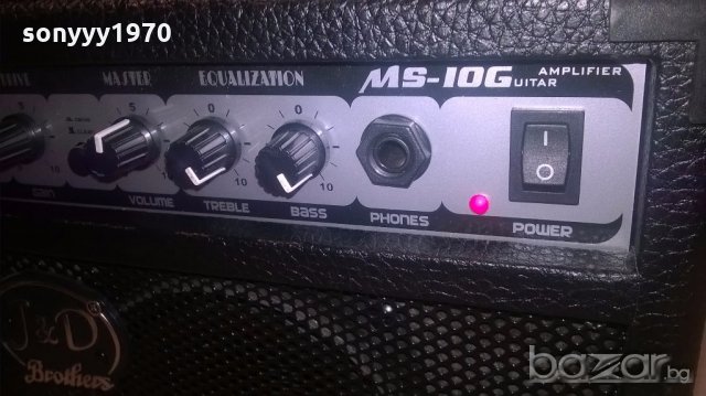 j&d brothers ms10g guitar amplifier-внос швеицария, снимка 10 - Ресийвъри, усилватели, смесителни пултове - 19126512