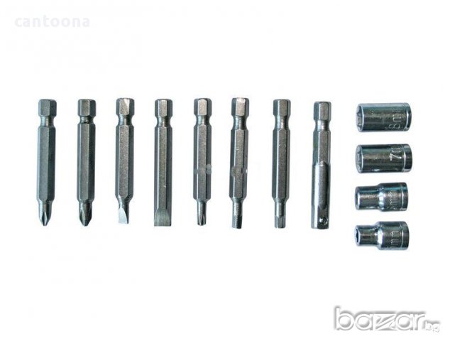 Накрайници и вложки Gadget, 12 броя в комплект 1/4'', снимка 2 - Други инструменти - 12822965