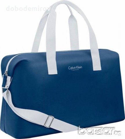 Нова голяма спортна кожена чанта/сак CALVIN KLEIN parfums, оригинал, снимка 14 - Чанти - 19167780