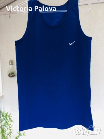 Безшевен памучен потник NIKE , снимка 2 - Потници - 25476211