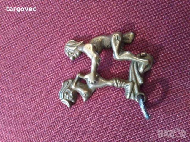стара ероти4на бронзова фигурка, снимка 2 - Колекции - 21503415