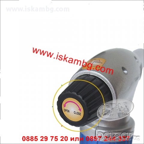 Газова горелка + поялник до 1300 C - ГОЛЯМ - код 0449, снимка 6 - Поялници и запояване - 12394532