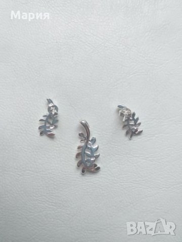 Сребърен комплект, снимка 3 - Бижутерийни комплекти - 23869449