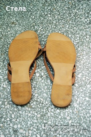 Дамски летни чехли, кафяв цвят, снимка 5 - Чехли - 18584488