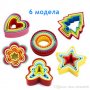 5бр в комплект форми за сладки елха звезда сърце цвете резци човече, снимка 9