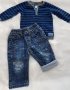 Лот блуза и дънки за момченце 6-12 месеца, снимка 3