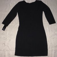 Нова черна Италианска рокля с 3/4 ръкав, снимка 4 - Рокли - 19078171
